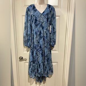 Joie NWT woman size large printed maxi dress